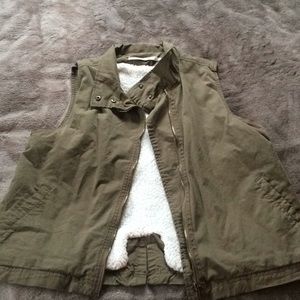 Max Jeans Sherpa Lined Vest